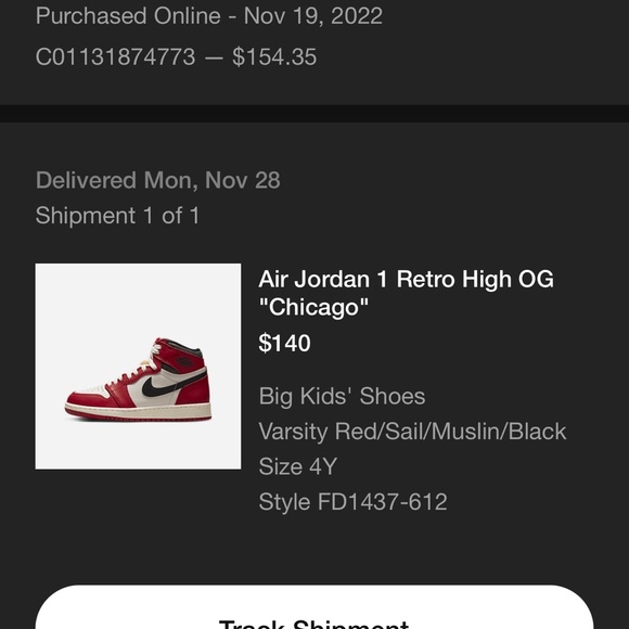 Jordan 1 retro high OG “Chicago” Lost and Found - Picture 10 of 10